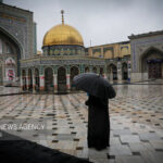 شب بارانی در حرم امام رضا(ع)