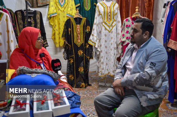 لباس بندری روایتی از تلفیق حجاب و هنر در هرمزگان