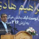 مجموعه ورزشی شهید ابراهیم هادی در روستای دوست‌آباد مشهد افتتاح شد