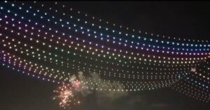 نورافشانی در شب نیمه شعبان در مشهدالرضا(ع)