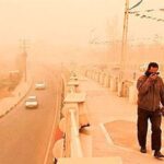 گردوخاک عراقی میهمان آسمان خوزستان می‌شود