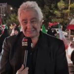 حضور محمدرضا طالقانی در جمع تجمع شبانه مردم قم