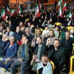 اجتماع با شکوه مردم ضیاءآباد در زیر باران