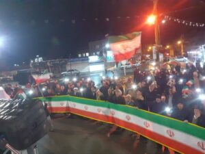 اجتماع حماسی مردم ولایی ساوه در نودمین شب دفاع از میهن اسلامی