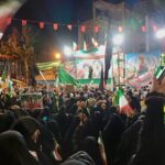 اجتماع شبانه خرم‌آبادی‌ها در بیعت با رهبر انقلاب