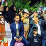 برگزاری مراسم عقد زوج مارگونی در تجمع شبانه