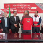 تجلیل از امدادگران جمعیت هلال احمر در مراغه