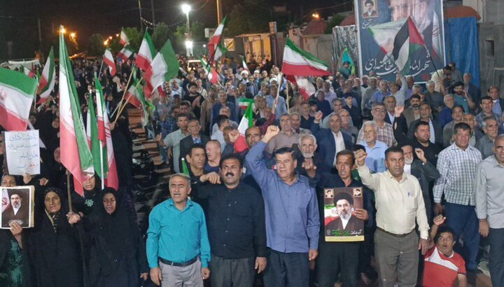 تجمع چرامی‌ها در حمایت از نیروهای مسلح به شب هشتاد و چهارم رسید
