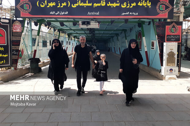 تردد بیش از ۳۱ هزار زائر از مرز مهران طی امروز