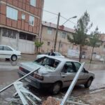 تندباد شدید در بناب خسارت به بار آورد