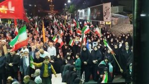 حضور با شکوه مردم ضیاءآباد در سنگر خیابان