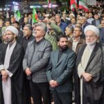 حضور فعالان فرهنگی و علمای اقلیم کردستان عراق در تجمع شبانه مردم سنندج