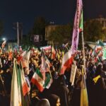 حضور پرشور مردم فامنین لبیک‌گویان در خیابان‌ها