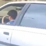 سواری تیبا با رانندگی نوجوان ۱۰ ساله در محور فراهان توقیف شد