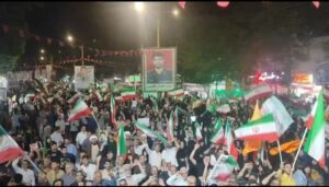 فریاد «الله‌اکبر، خامنه‌ای رهبر» مردم خرم‌آباد