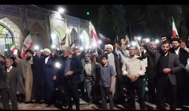 فریاد «جان فدای ایرانیم» کوهبنانی ها در اجتماع هشتاد و سوم