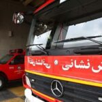 آتش‌سوزی ناشی از برخورد دو کامیون در محور اهواز به شوش مهار شد