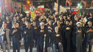 آستارا همزمان با شب نهم محرم غرق در ماتم حسینی