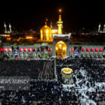 آغاز مراسم شام غریبان در جوار بارگاه ملکوتی امام رضا(ع)