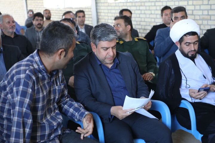 افتتاح پروژه انتقال آب ۱۸ روستای اصلاندوز از کانال سد خداآفرین
