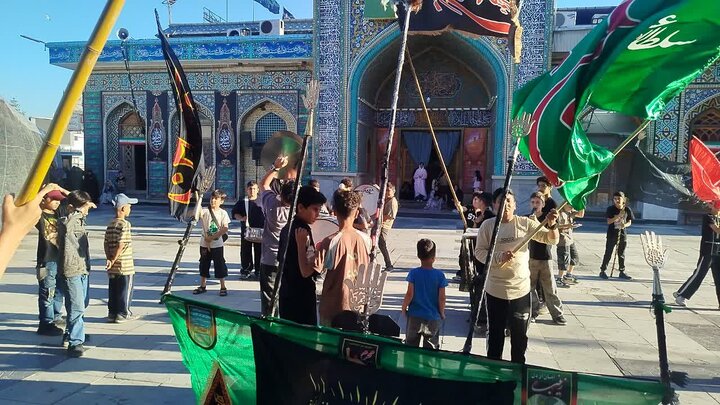 اقامه عزا از سوی کودکان در سومین روز ماه محرم