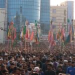 اوج گیری شور حسینی با برگزاری آیین کهن« علم پیغمبر» در میناب