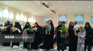 برگزاری مراسم شیرخوارگان حسینی در مارگون