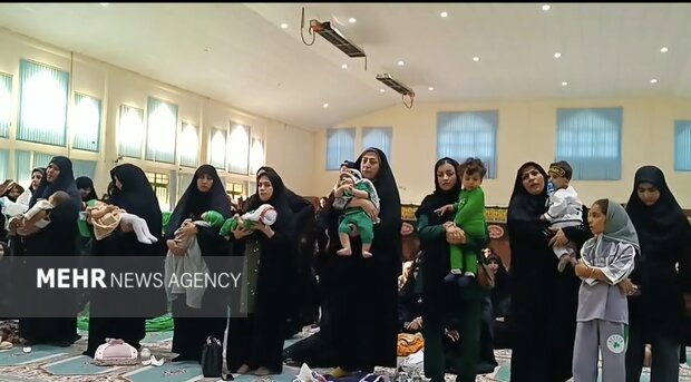 برگزاری مراسم شیرخوارگان حسینی در مارگون