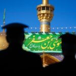 حرم رضوی در سالروز ولادت امام موسی بن جعفر(ع)