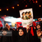 حضور حسین محمدی جانباز سرافراز جنگ رمضان در مراسم شب تاسوعا