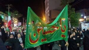 حضور پرشور مردم محلات در شب عاشورای حسینی
