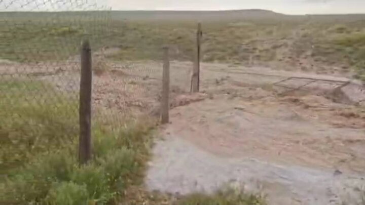 سیل در روستای علی کمر از توابع نمین