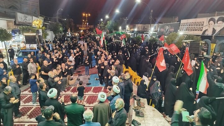 صد و چهاردهمین حضور مردم آستانه اشرفیه همراه با اقامه عزای حسینی