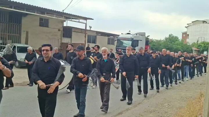 عزاداری تاسوعای حسینی در روستای مهدیرجه