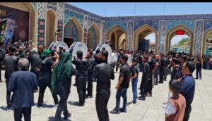 عزاداری هیئات مذهبی جوپار در تاسوعای حسینی