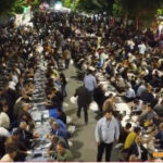 غدیر در خیابان انقلاب؛ برپایی بزرگترین سفره اطعام علوی در میاندوآب