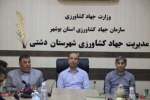 فرماندار دشتی: حمایت از بخش کشاورزی ار الزامات توسعه شهرستان است