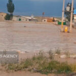لحظه وقوع سیل در اردبیل