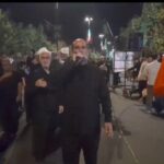 مداحی کردی و شور حسینی در تجمعات شبانه عزاداران کامیاران