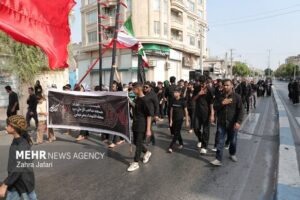 مراسم عزاداری هیئت مذهبی در حسینیه بزرگ جاجرم