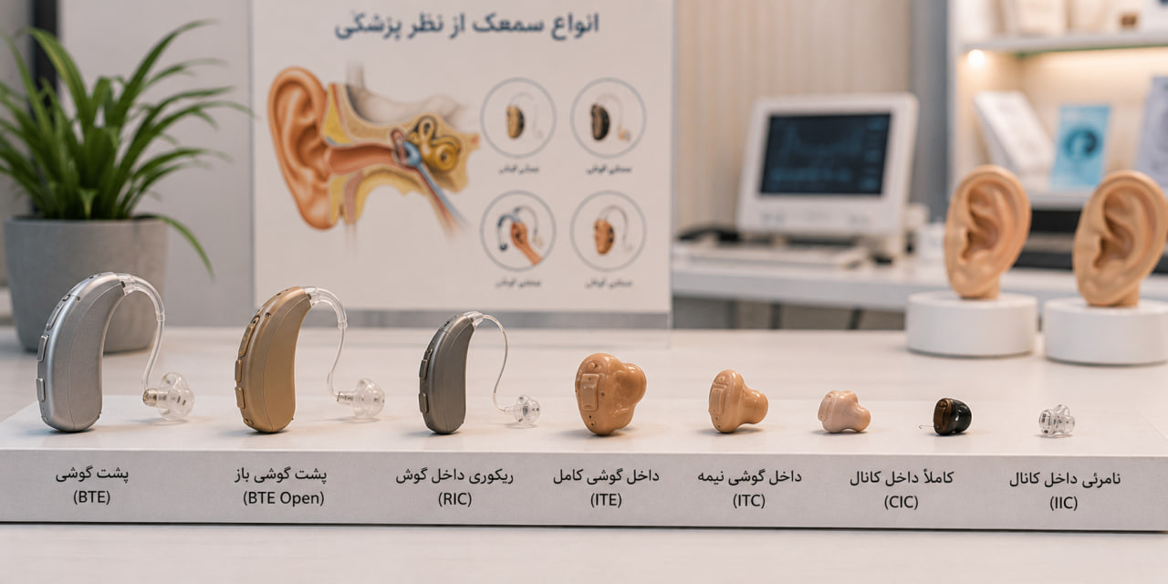 انواع سمعک از نظر پزشکی؛ کدام مدل برای کدام نوع کم‌شنوایی مناسب‌تر است؟