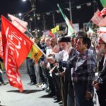 اجتماع حماسی مردم بندر دیر در حمایت از انقلاب
