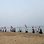 اجتماع «کفن پوشان حامی ولایت» در ساحل کنگان برگزار شد