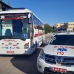 اعزام نخستین تیم‌های درمانی اورژانس همدان به مراسم تشییع رهبر شهید