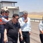 بازدید معاون استاندار آذربایجان شرقی از بهسازی آزادراه تبریز-زنجان