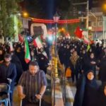 تداوم راهپیمایی شبانه فومنی ها در دفاع از وطن