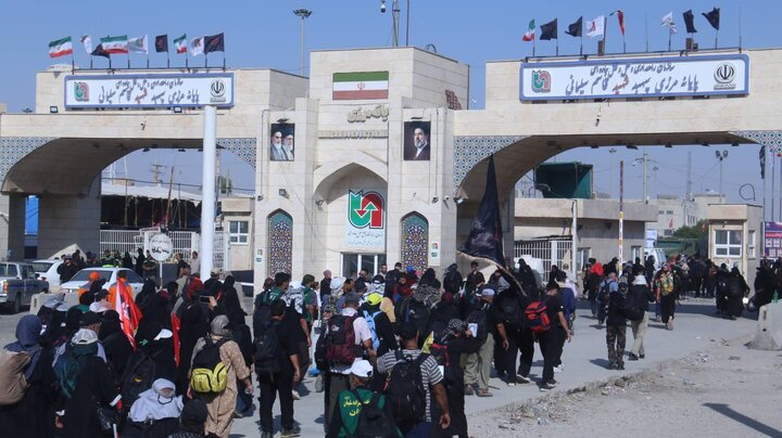 تردد زوار اربعین حسینی از مرز مهران به یک میلیون نفر رسید