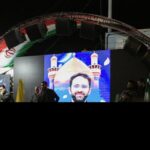 تشییع پیکر شهید حامد دایی زاده همزمان با تجمع شبانه مردم ارومیه