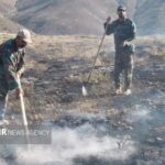 حریق در میدان کوچک جنگل ابر؛ آتش با آموزش بهره برداران مهار شد