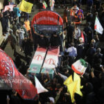 حضور نخبگان فرهنگی در آیین تشییع شهدای امنیت در مشهد